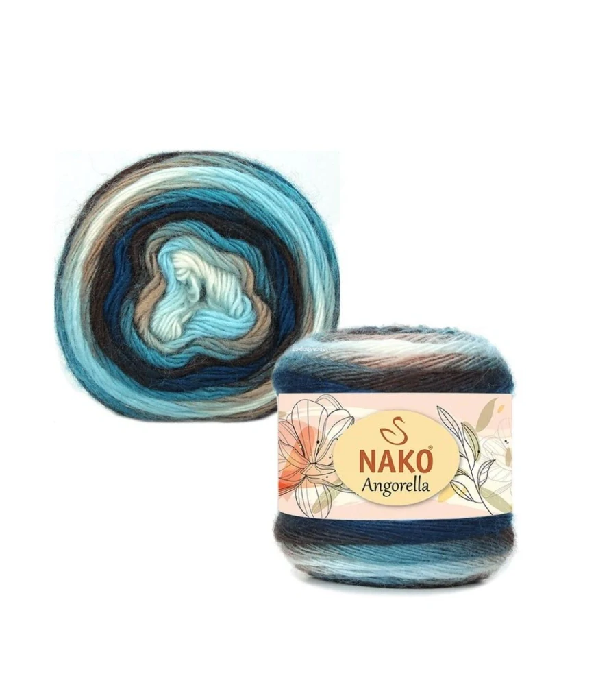 Nako Angorella 87572 - modrohnědá