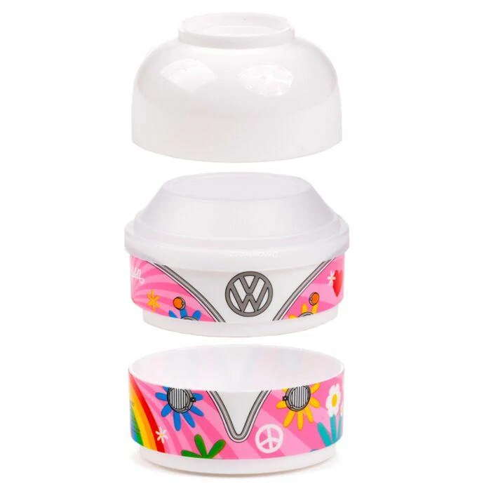 Svačinový box se dvěma patry Bento kulatá -Volkswagen - Letní láska
