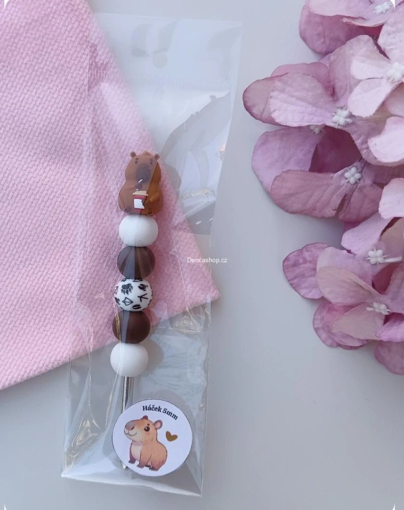 Ozdobný háček kapybara 5mm