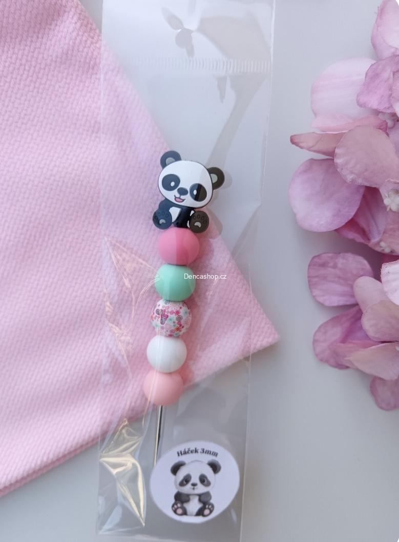 Ozdobný háček panda 3mm