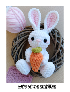 Návod na háčkovaného zajíčka s mrkvičkou 🥕🐇