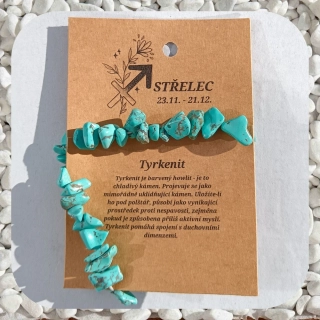 Minerální náramek Tyrkenit ve znamení STŘELEC