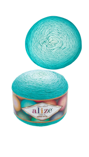 Diva ombre batik 7370 smaragdová